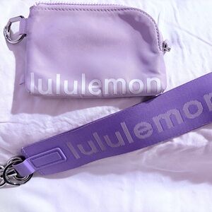 Lululemon Clippable pouch and Never Lost Keychain